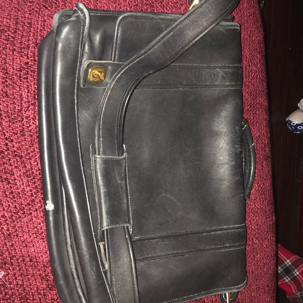 Large vintage coach briefcase